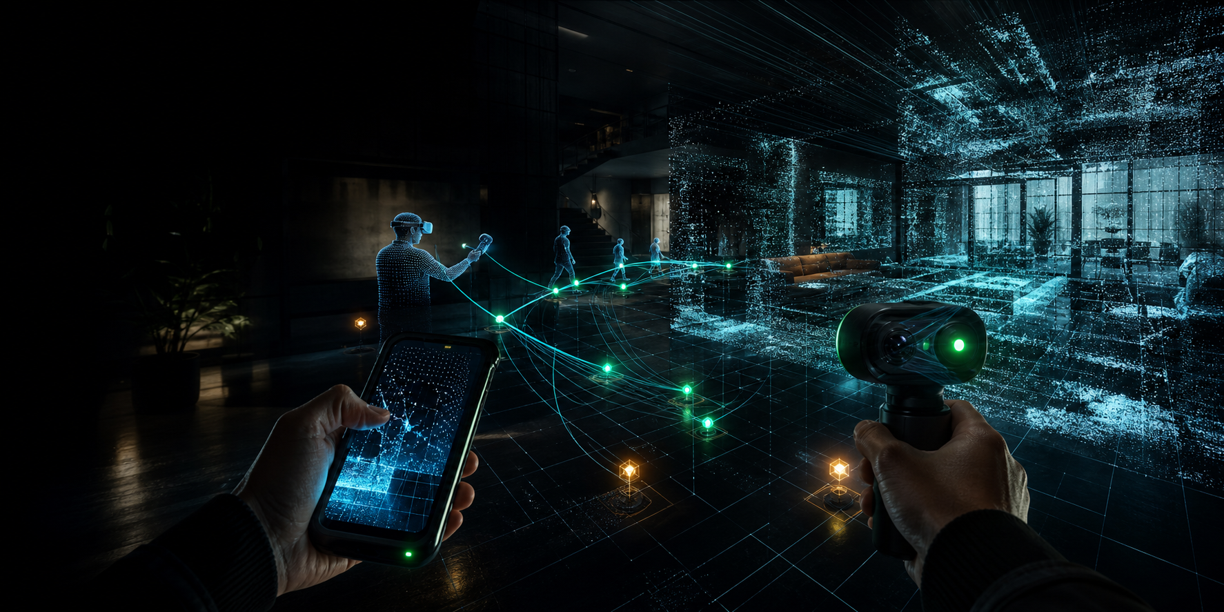 4DLabs 4D reality data network visual